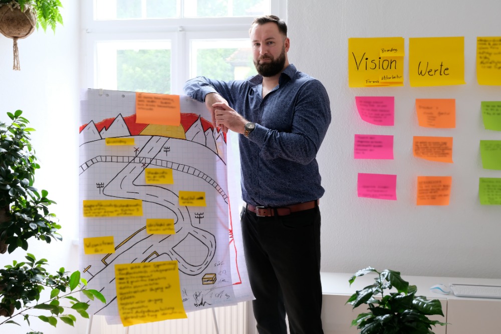 thomas-fleischer-workshop Thomas Fleischer vor dem Whiteboard
