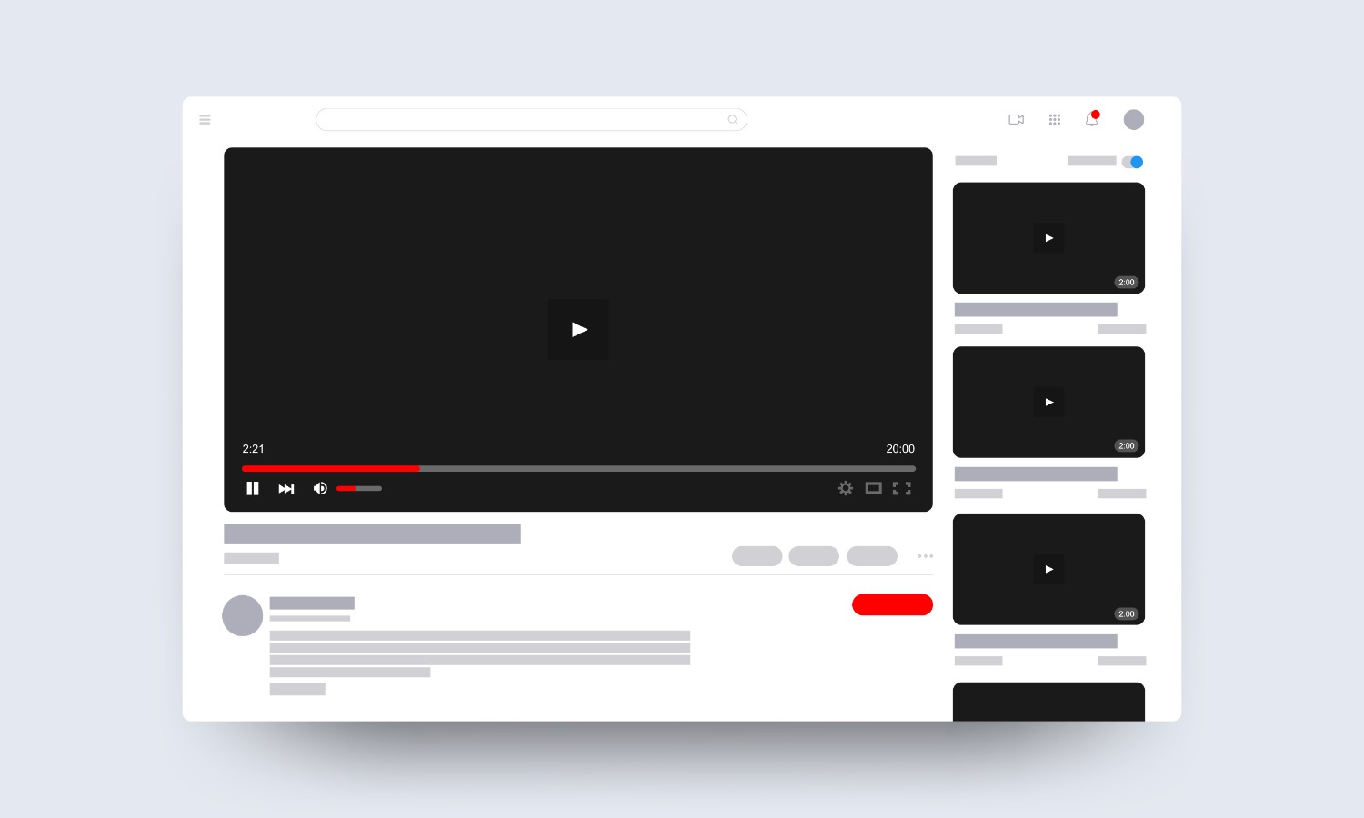 Blogbeitrag onFire digital YouTube Webplayer Konzept Blogbeitrag onFire digital YouTube Webplayer Konzept